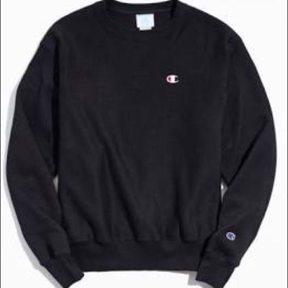 Champion Sweaters - CHAMPION BLACK CREWNECK
